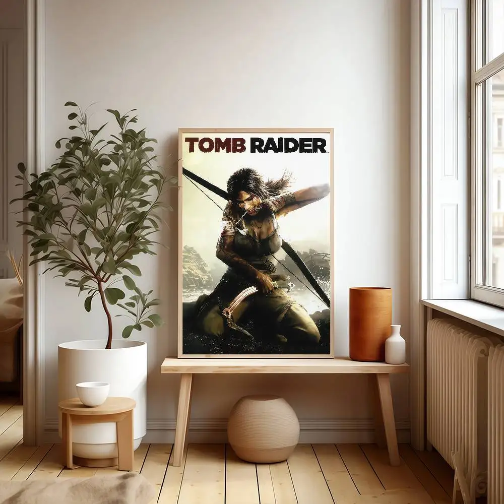 تومب رايدر مطبوعات وملصقات ذات نوعية جيدة غرفة عتيقة مقهى ديكور ديكور المنزل