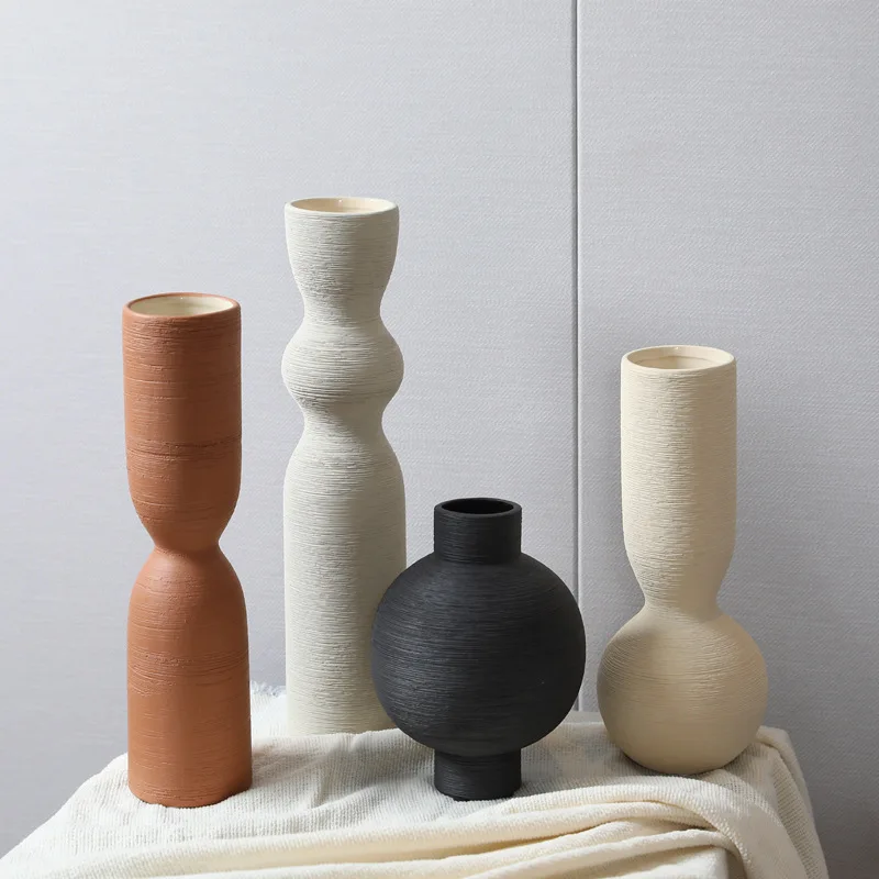 

Mutihome Wabi Sabi Style Brushed Colorful Ceramic Vase Combination Decoration For Home Desktop Foyer Flower Room Decoration Vase