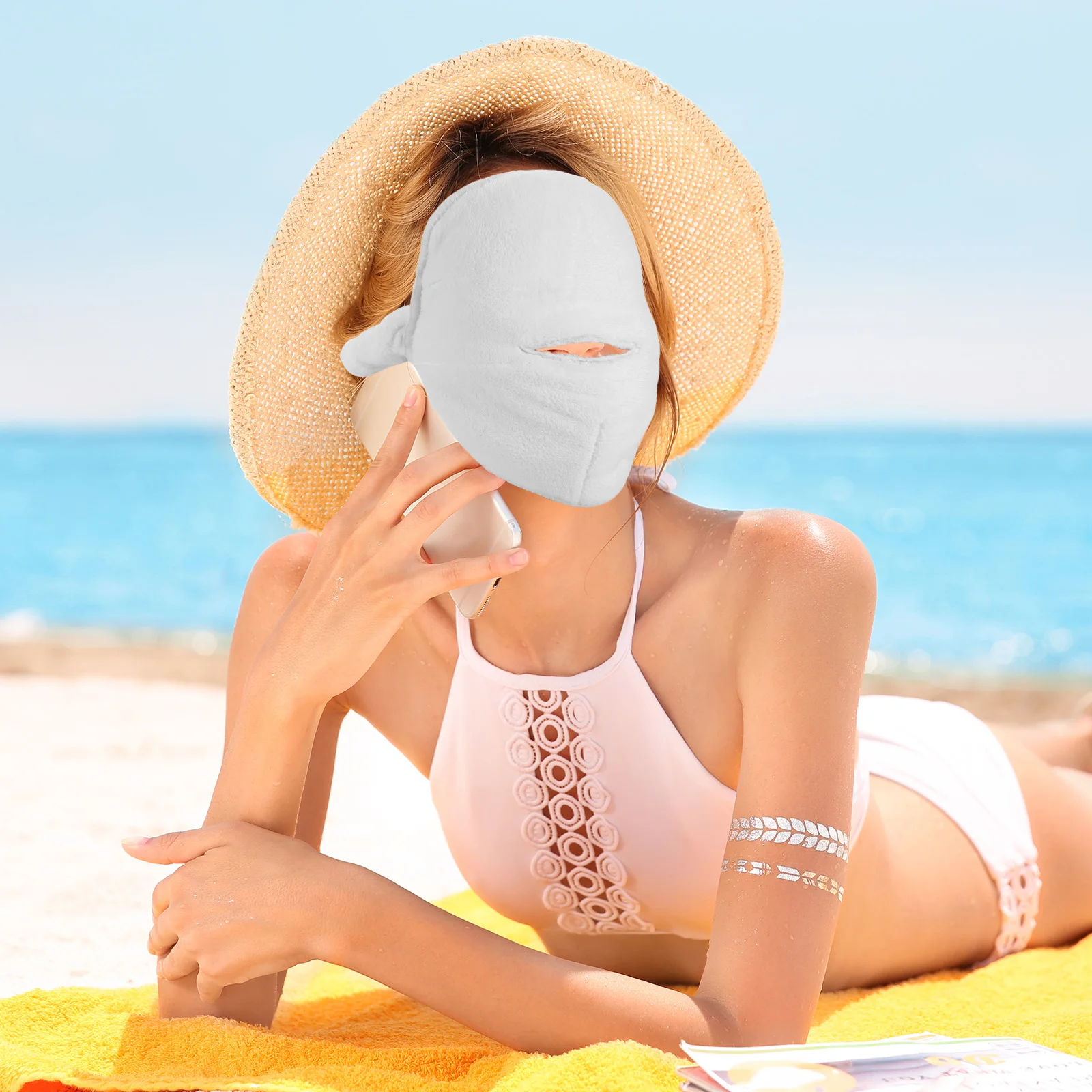 منشفة وجه مضغوطة باردة وساخنة قابلة لإعادة الاستخدام ومنشفة باخرة للوجه لصالونات التجميل المنزلية وأداة العناية بالجمال للنساء