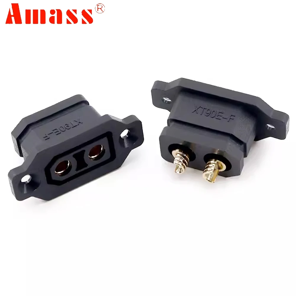 5pcs AMASS XT90 XT90NE-F XT90NE DC500V 30A Female Plug Battery Connector M2.5 Screwnut For RC Aircraft Car Airplane Boat Parts