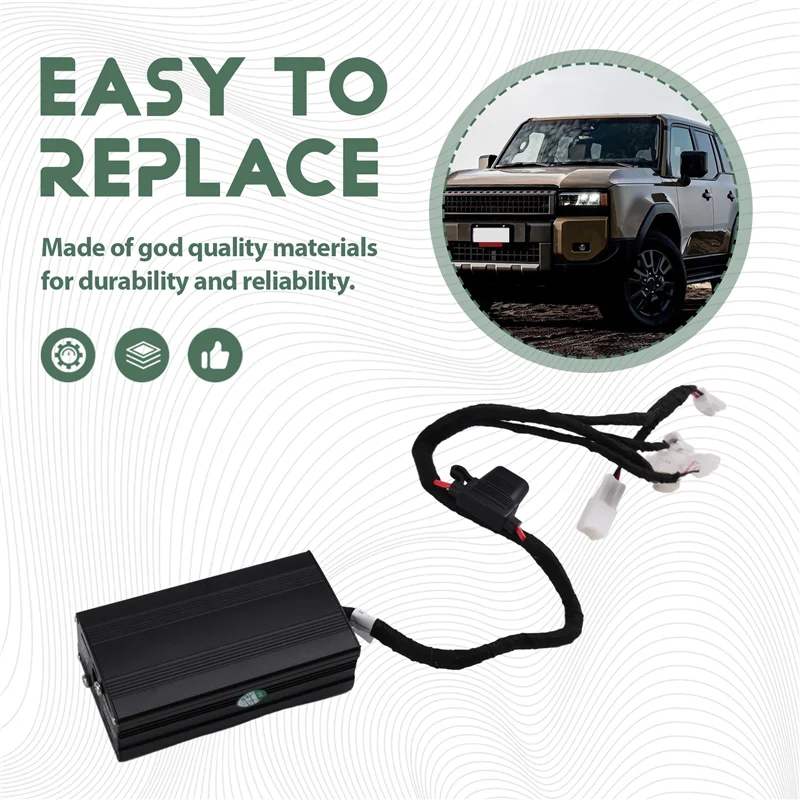 

Multifunction Rocker Switch USB Socket Port Voltmeter Charger For Toyota Land Cruiser 200 LC200 2008-2015 Car Rear Seat