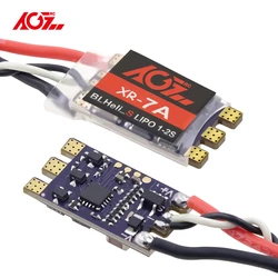 AGFRC XR-7A 1-2s Lipo BLHeli_S Brushless Micro Electronic Speed Controller 7A ESC For RC Quadcopter FPV Racing Dshot 600 300