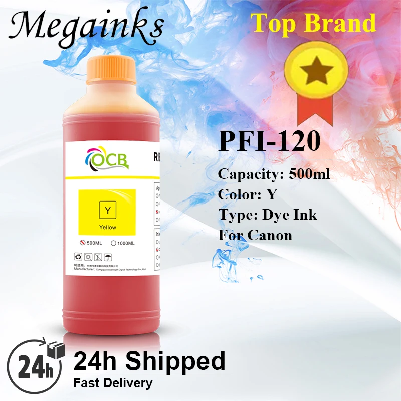 PFI120 PFI 120 500ml Dye Ink For Canon PFI120 Dye Ink BK C M Y MBK for Canon TM200 TM205 TM300 TM305 200 205 300 305 Printer