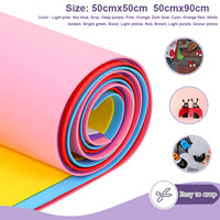 1pcs Colorful Eva Foam Sheets Cosplay EVA Foam 1mm Thick 50cmx50cm / 50cmx90cm EVA Foam Papers for Arts Crafts DIY Project
