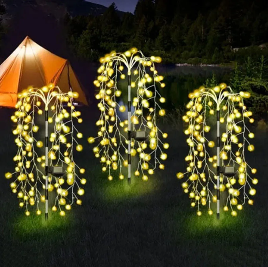 

100 LED Solar Garden Light Outdoor Solar Firework Light Waterproof Solar Firecracker Fairy Lights Garland Lights for Patio Decor