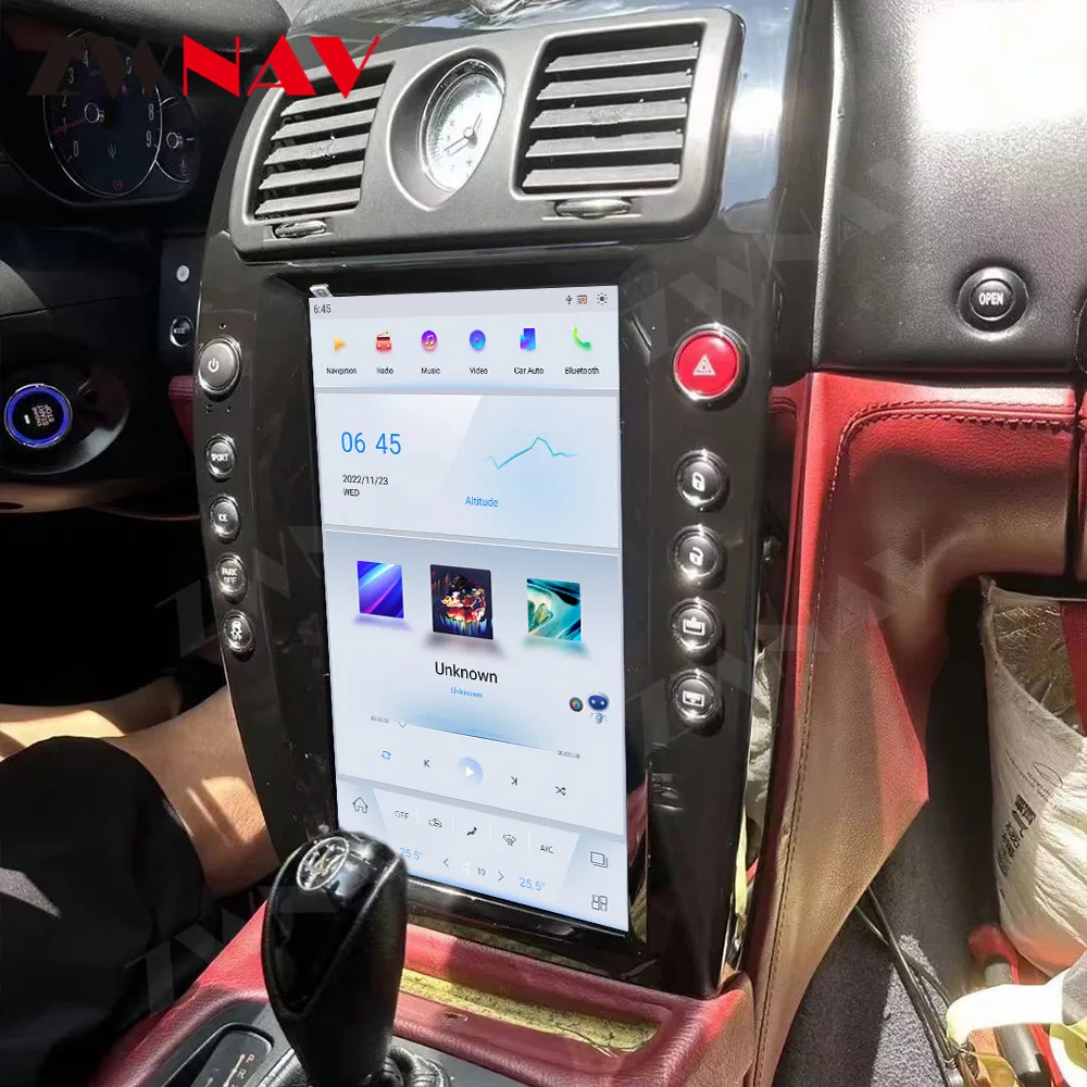 For Maserati Quattroporte 2004-2007 Android Qualcomm Black Car Radio Auto Multimedia Video Stereo Wireless Navigation Player