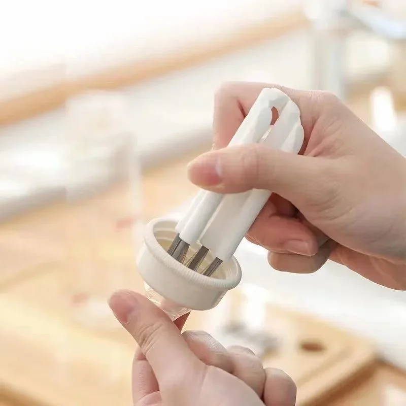 Multifunctional Flexible Gap Brush Cup Cover Groove Gap Brush Household Soft Bristles Cleaning Brush