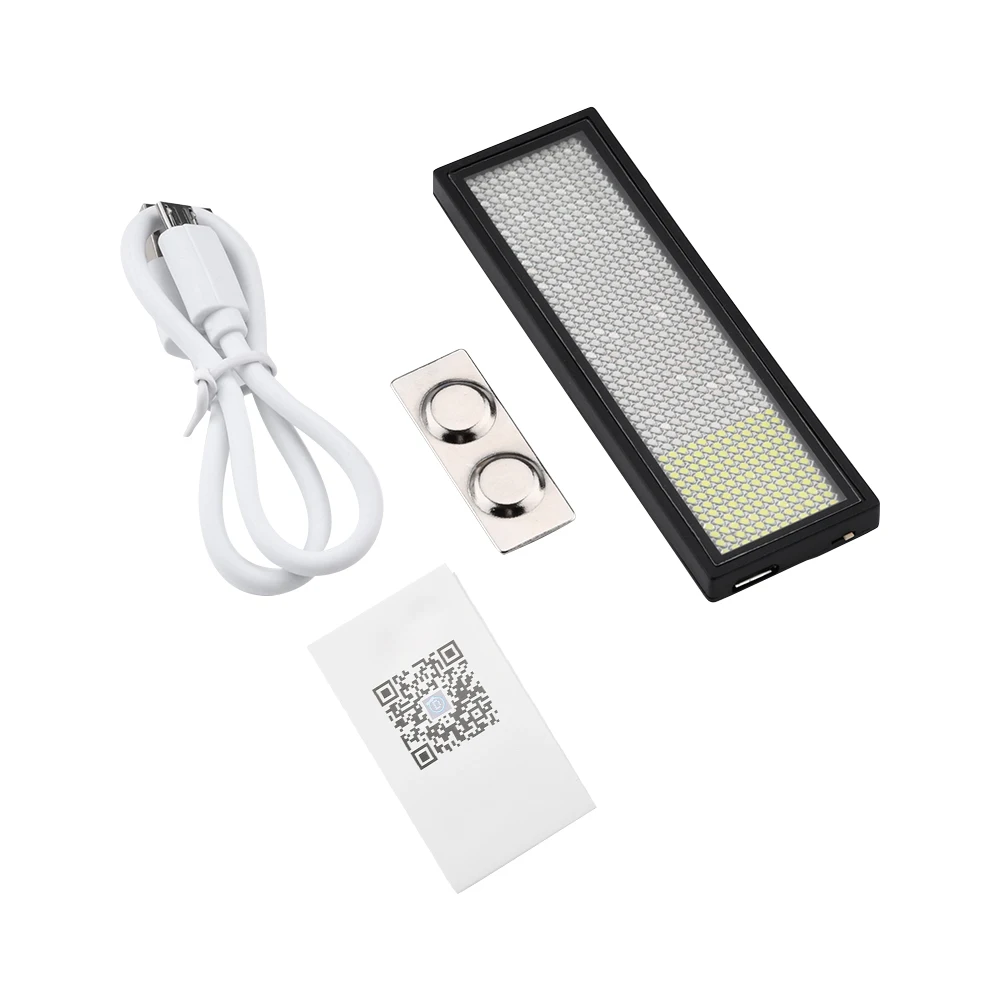 Mini Display a LED distintivo con nome programmabile fai-da-te controllo App multilingue scorrimento LED Tag Sign Badge per riunioni di eventi di feste