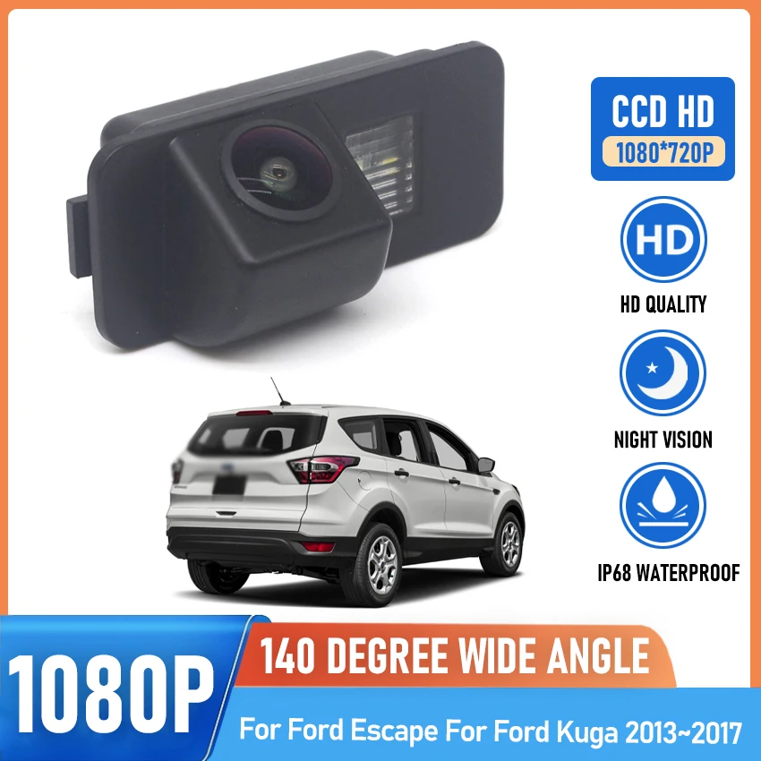 

CCD HD рыбий глаз камера заднего вида для Ford Escape для Ford Kuga 2013 2014 2015 2016 2017 автомобильный монитор заднего вида с ночным видением