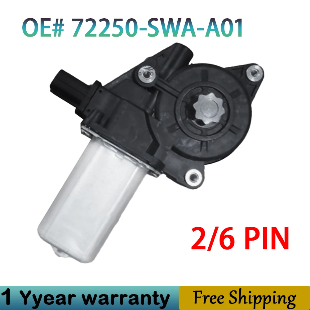 

742-854 Power Window Motor With 6/2-Pins For Honda CR-V CRV RDV 2007 2008 2009 2010 2011 72250-SWA-A01 72710-SWA-A01 Brand New