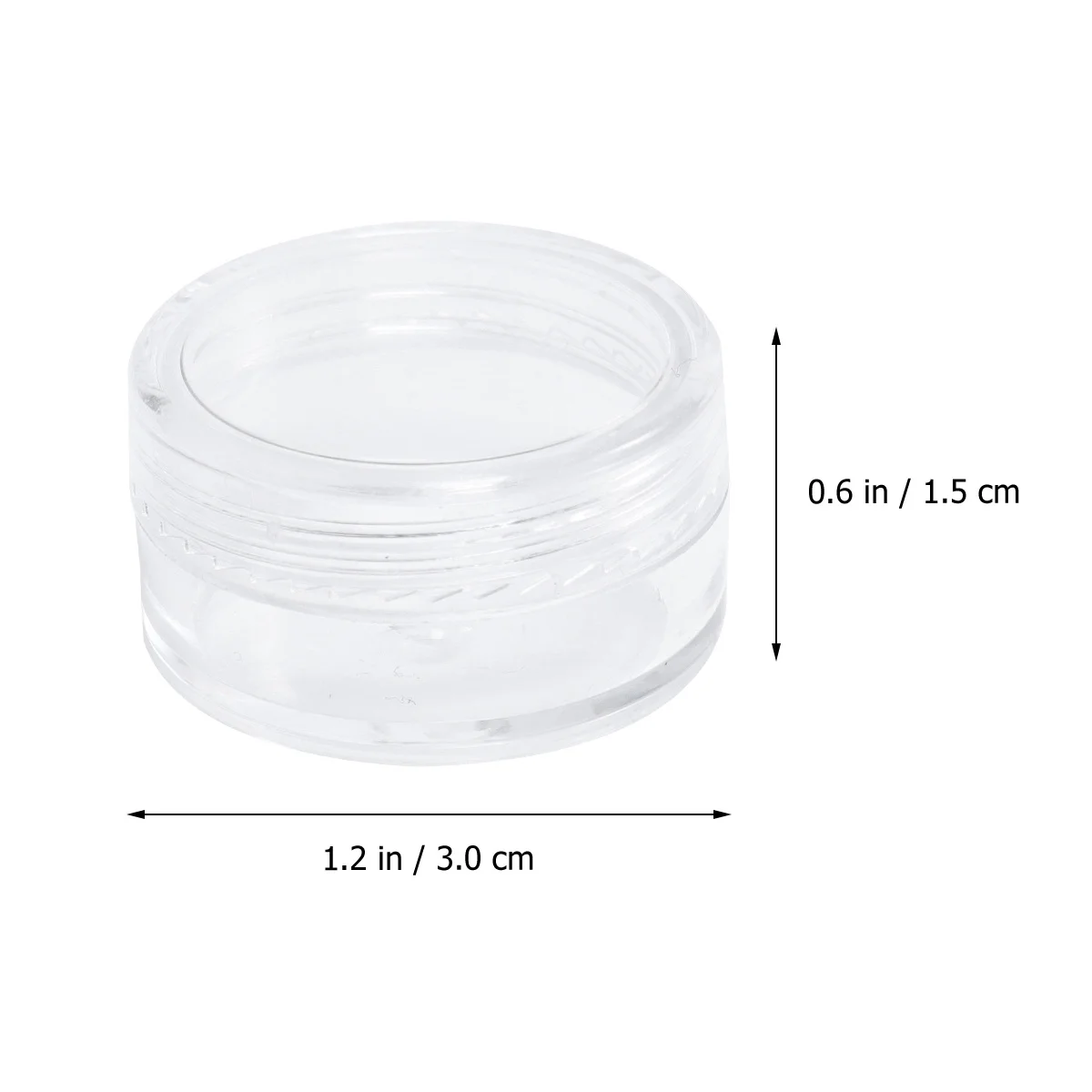 

50pcs Containers 5G/5Ml Plastic Round Jars Tight Seal Lid For Travel Portable Creams Lotions Makeup Ointments Acrylic