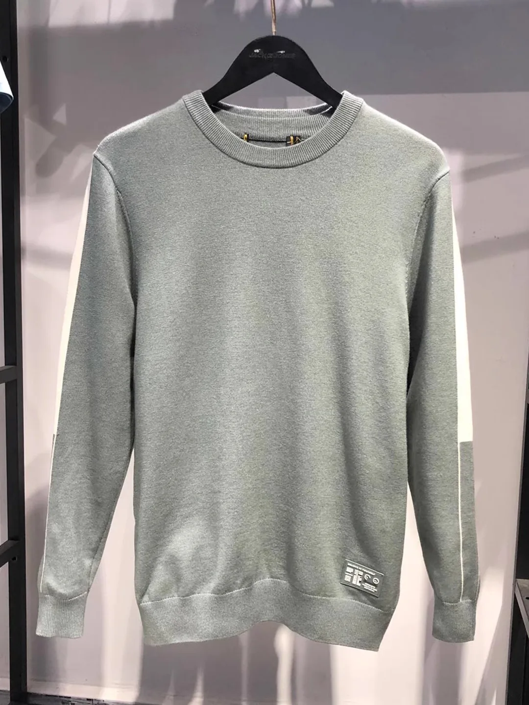 

Осенне-зимний вязаный свитер Slim Fit для мужчин, круглый, мягкая шерстяная смесь, повседневная одежда, удобная дышащая одежда