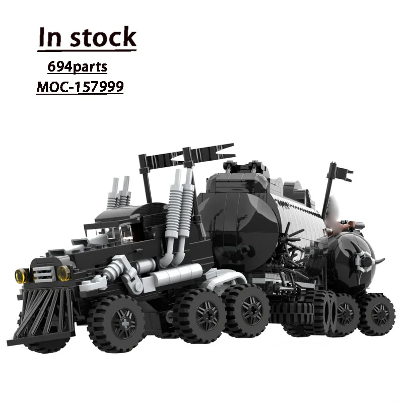 MOC-157999 نموذج مكعبات بناء شاحنة معدات الحرب، 694 قطعة، لعبة مكعبات بناء عيد الميلاد للأولاد والأطفال #2