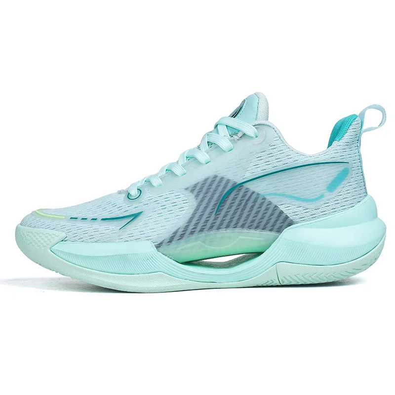 Super lekkie buty do koszykówki męskie buty lekkie szkolenie zawodowe rzeczywista walka fluorescencyjna amortyzacja buty sportowe