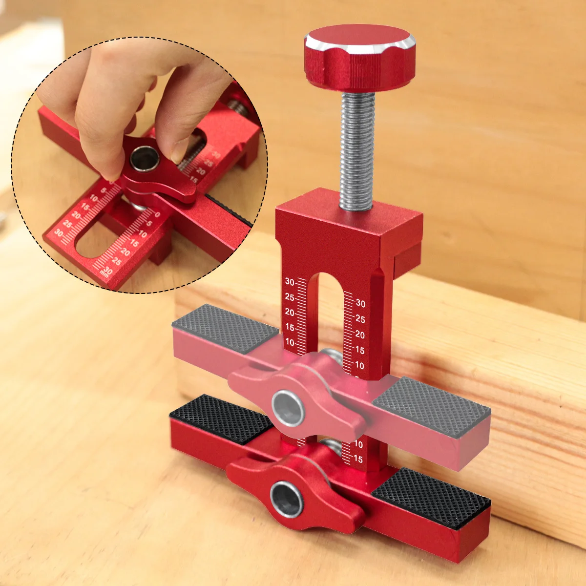 أداة تركيب باب خزانة النجارة مع أداة تحديد موقع باب الخزانة القابلة للتعديل، أداة تركيب سريع لأبواب الخزانة #4