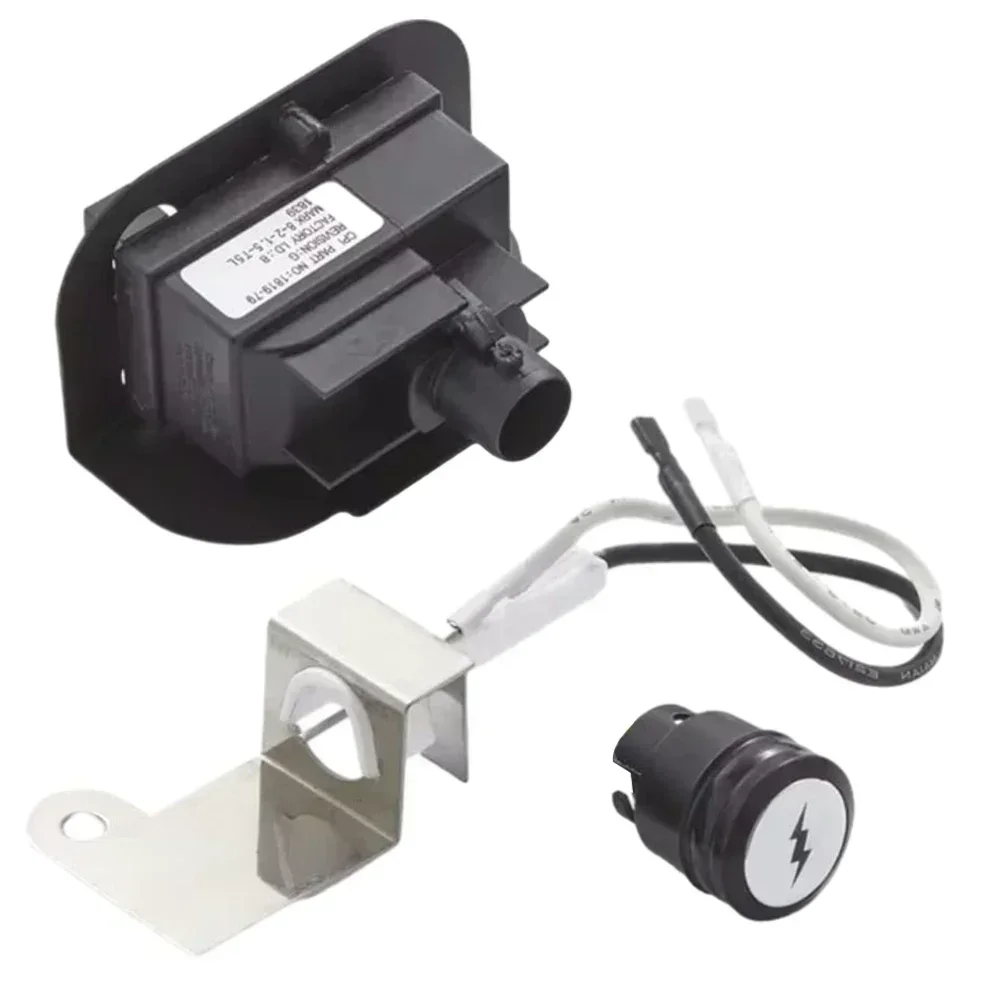 Grill Ignition Kit For Weber 63788 Q320 Gas Grill Models 586002, 57060001 Outdoor Kitchen Baking Replacement Grill Ignition