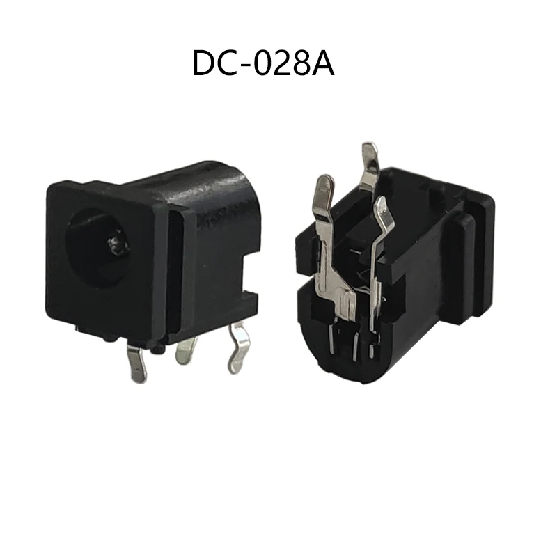 10PCS DC-028A DC Power Connector Female And Male Pin1.7X4.8mm DC Plug 4817 Power Jack DIP 3Pin Power Socket