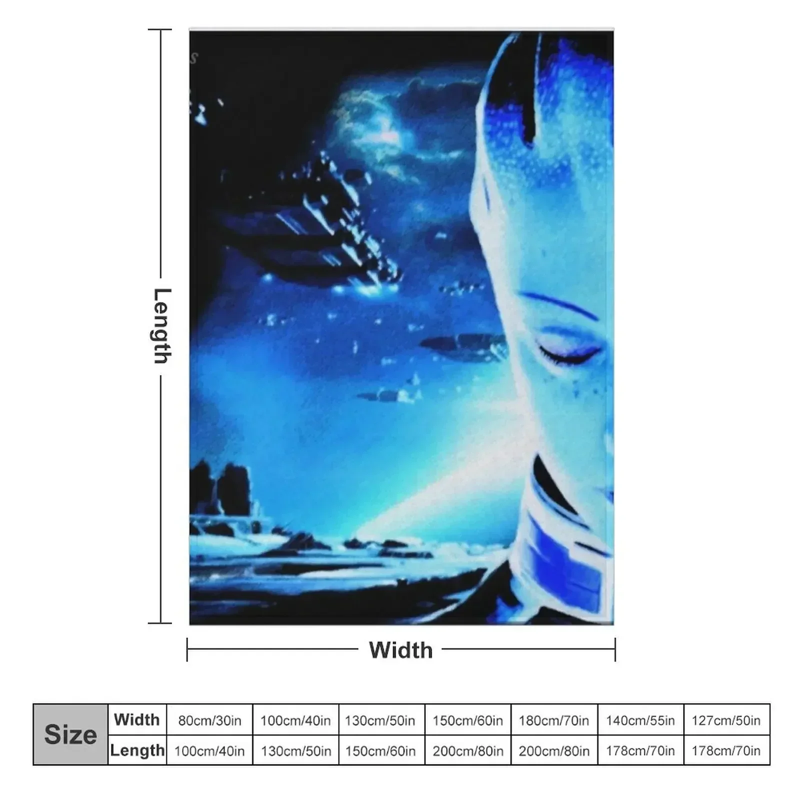 Mass Effect: Liara T'Soni Digital Painting Throw Blanket for babies Luxury Brand Bed covers Blankets