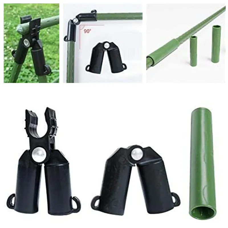 70pcs Adjustable Plant Support Plastic Clips Gardening Fixed Connector Pillars 8mm Fixed Bracket Climbing Pergola Connector