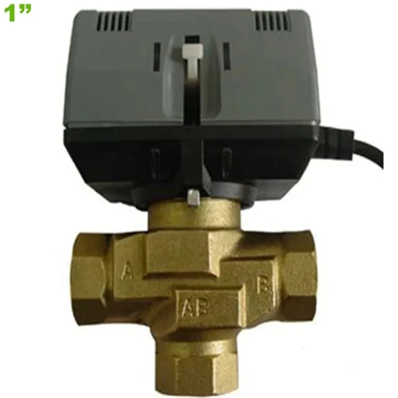 Three-way Actuator Valve 220V AC Three Way Motorized Valve Electric Actuator Valve