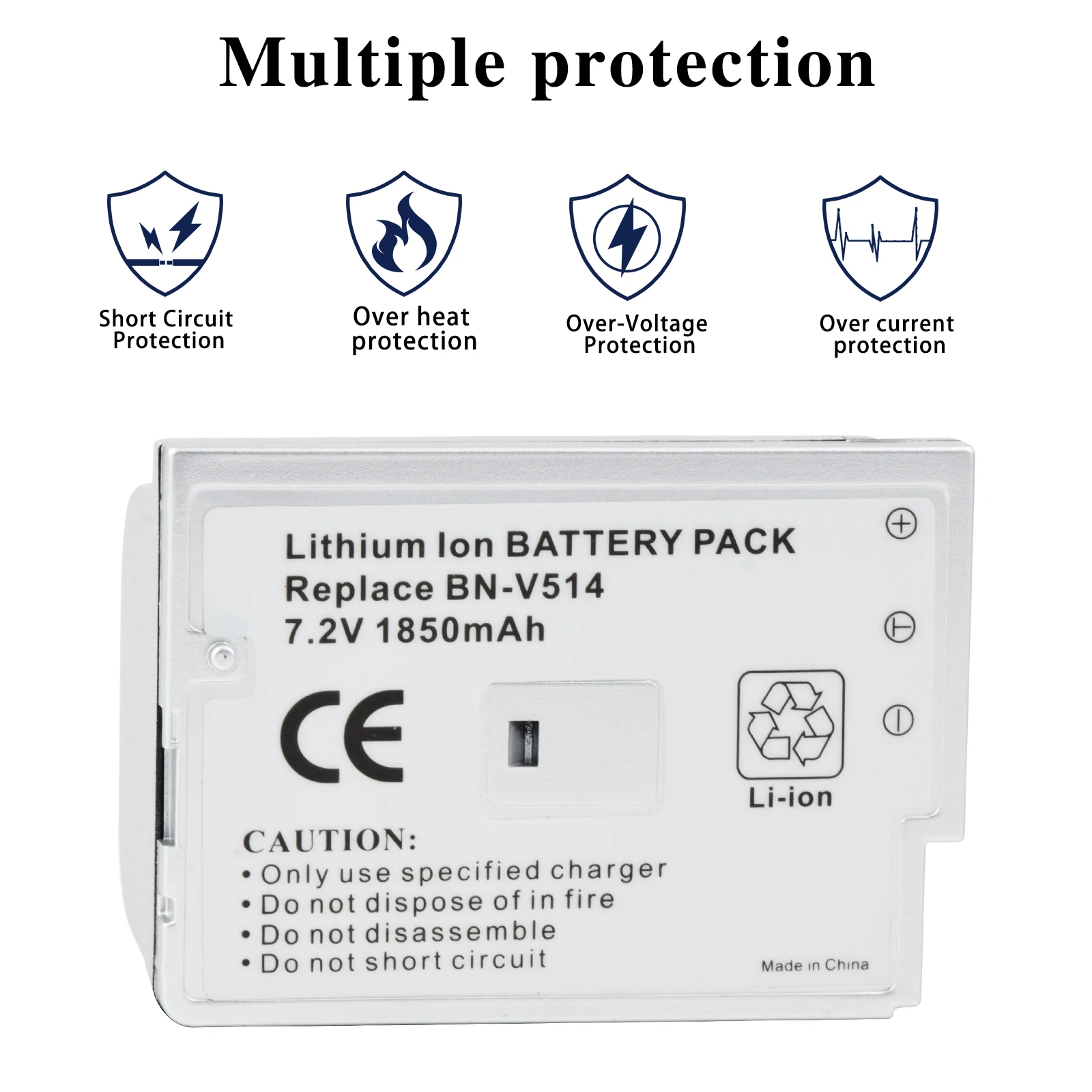 BN-V514 BN-V507 BN-V507U Camera Battery for JVC GR-DVM50 DVM50U DVM55 DVM55U DVM70 DVM70U DVM75 DVM75U DVM80 DVM80U