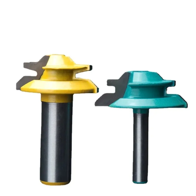 12.7mm Shank 90 Degree Splicing Milling Cutter 45 Degree Tenon Knife Use for Wood Grinding Carving Woodworking Router Bits