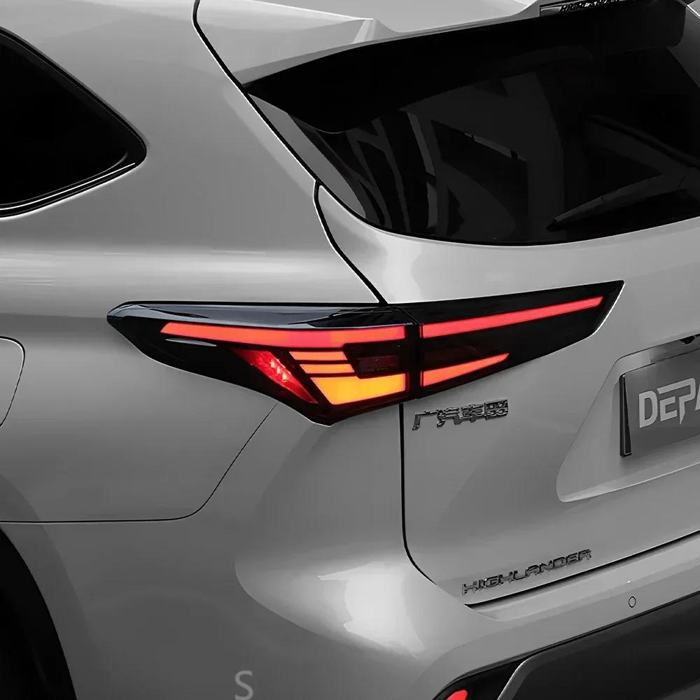 اكسسوارات أضواء خلفية السيارة لتويوتا هايلاندر كلوغر 2022-2023 جودة عالية LED ديناميكية بدوره السيارات الخلفية الخلفية مصابيح الجمعية