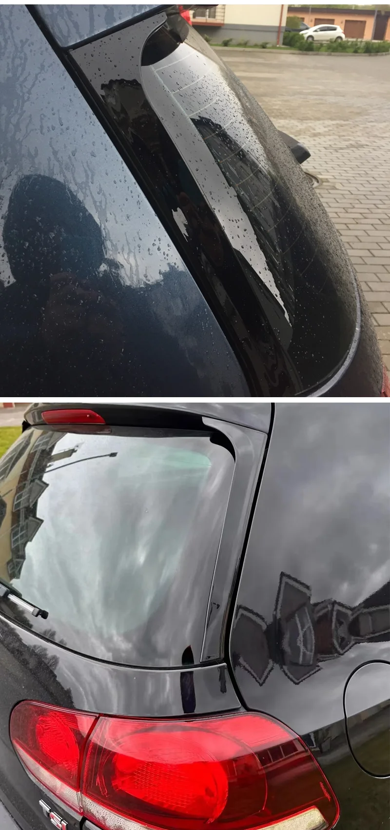 Auto Heckspoiler Für VW Volkswagen Zubehör Golf 6 MK6 GTI GTR GTD 2008 2009 2010 2011 2012 Heckscheibe Flügel Canards Splitte – Detail 5