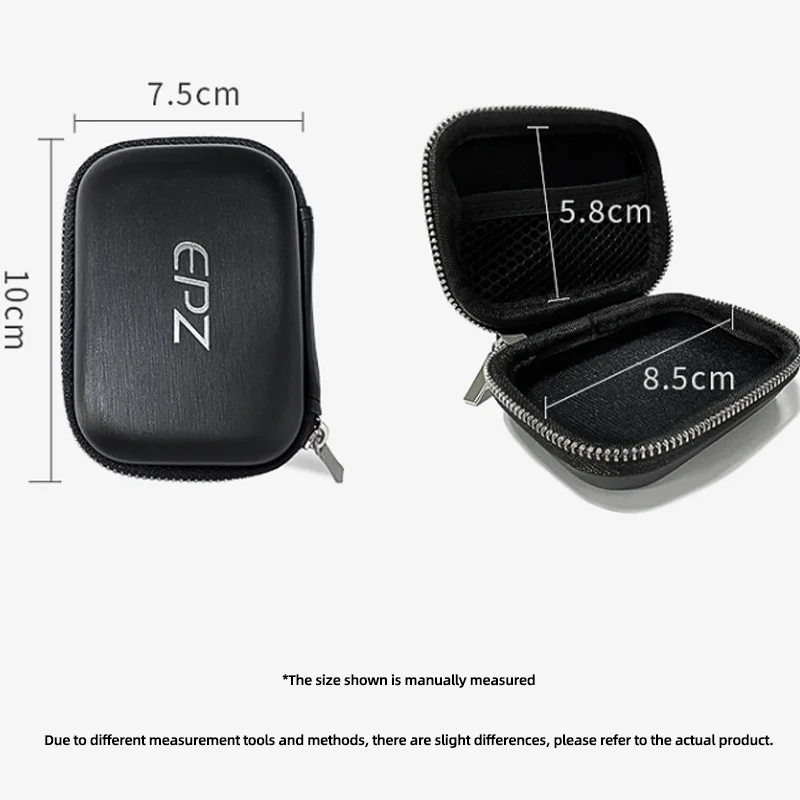 EPZ Earphone Case 7x10cm Mini Portable  Hard Bag Box Storage  Mobile Phone Accessories Charging Cable USB Charger