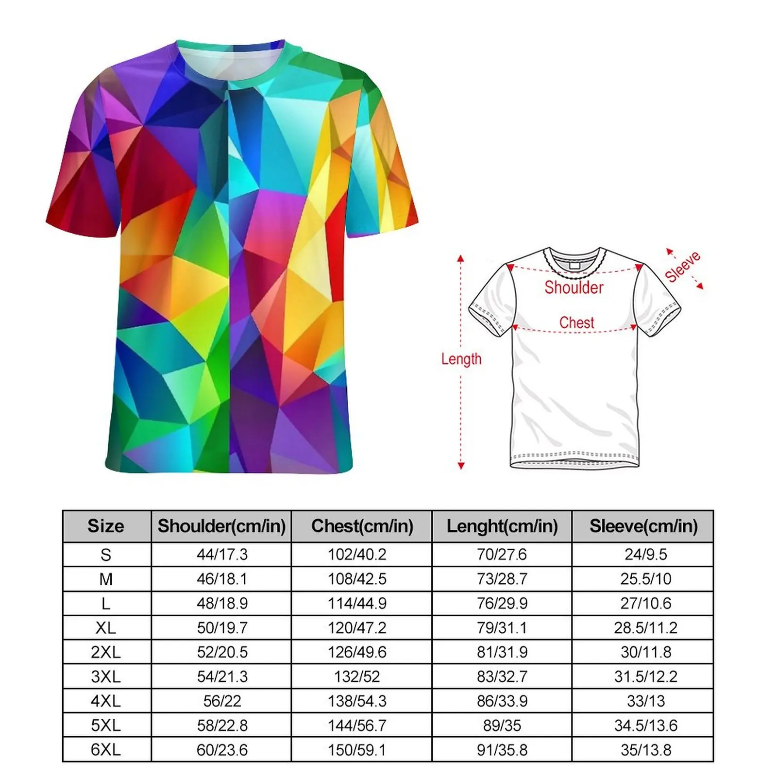 Contrast Color T-Shirt O Neck Colorful Geometry Oversize T Shirts Short Sleeve Street Fashion Tshirt Women Summer Custom Tops