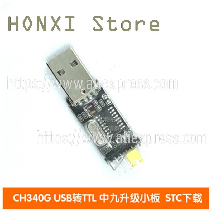 1pcs ch340g anstelle von Runde ttl pl2303 USB serielle Schnitts telle in neun Upgrade Small Board Flash Download-Linie auf stc