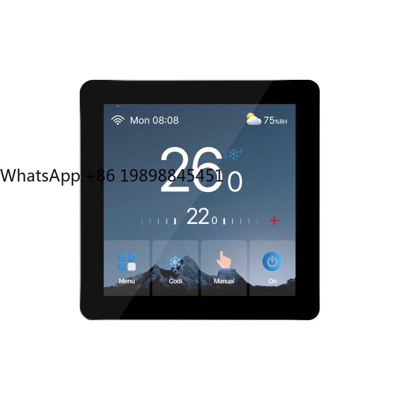 Termostato de control WIFI frío y calor ambiente para calefacción por suelo radiante y sistema de enfriamiento FCU