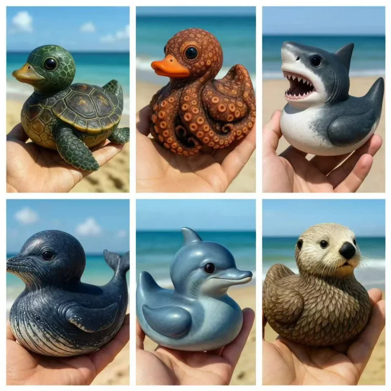 

Sea Creature Duck - Resin Artwork Figurine for Home Decoration (Ocean Animal Duck)