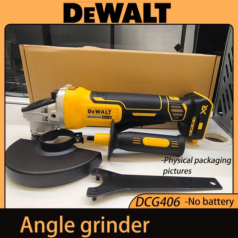 DEWALT DCG406 20V Pro-Grade DIY Grinder - 125mm Wheel, 9000 RPM, Ideal for Home Renovation & Metalworking,Reliable grinder