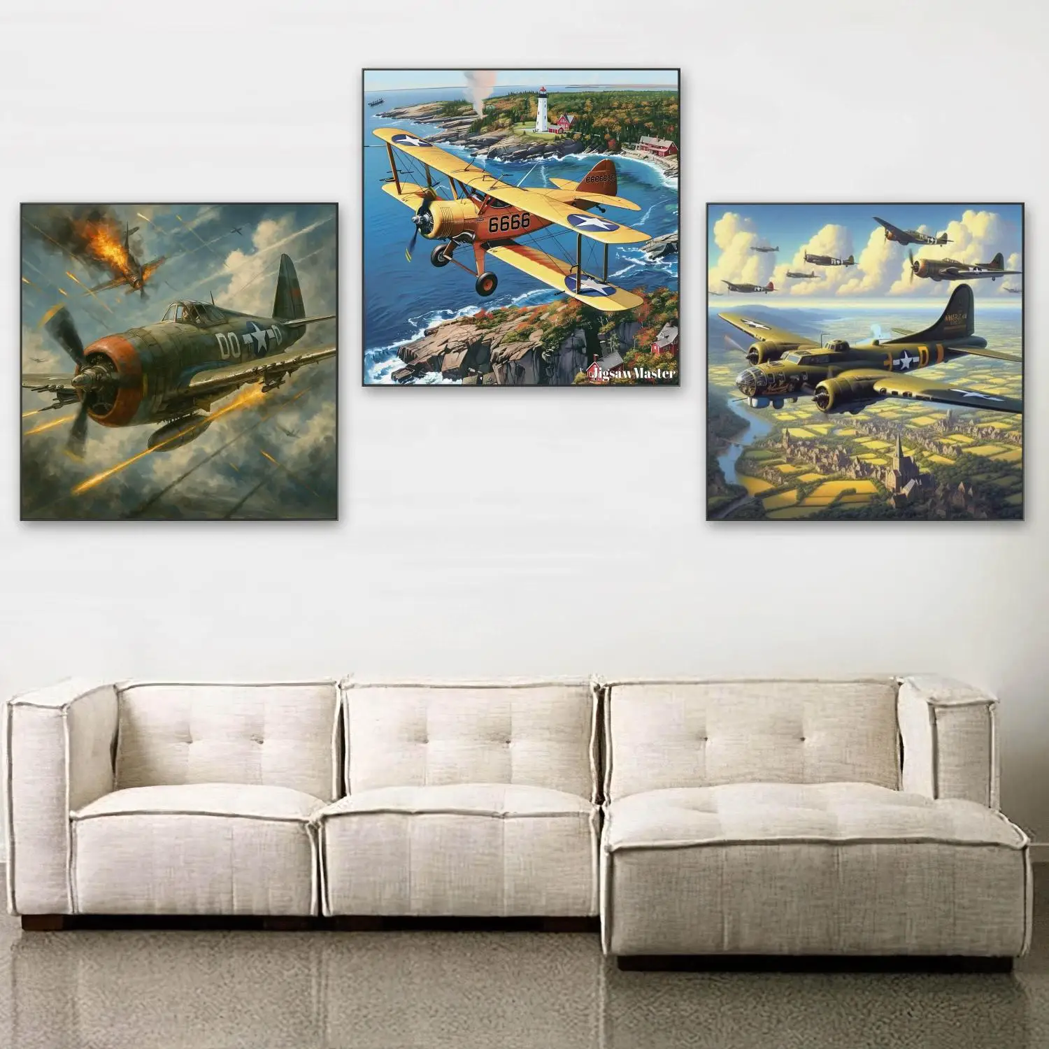 Old-Fashioned Fighter Jet Diamond Painting Propeller Plane Diy Diamond Embroidery Kit Adult Hand War Scene Home Decor Wall Decor