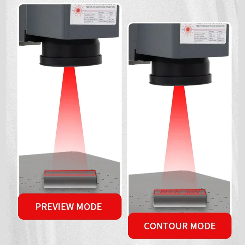 MASIJET Hot selling Desktop Multi functional Fiber Laser Rotating Ring Marking Machine Fiber Laser Marking Machine