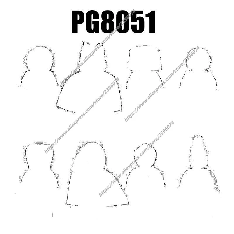 PG8051 Actiefiguren Filmaccessoires Bouwstenen Bakstenen PG711 PG712 PG713 PG714 PG715 PG716 PG717 PG718 Educatief speelgoed