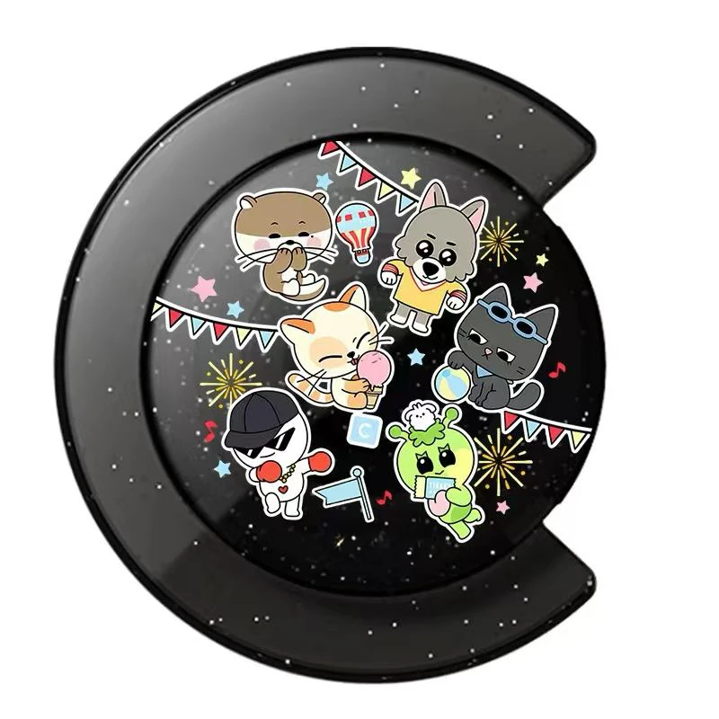 

Cartoon Party Animal Partners Magnetic Grip Card Holder Phone Stand for IPhone Holder Mount Support for Galaxy Phone Accessories