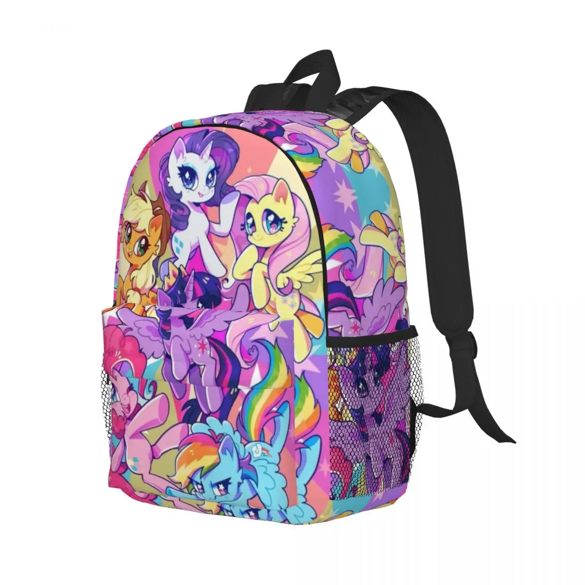 My Little Pony Compact 15-Inch Backpack - Stylish Lightweight Bag Perfect for Students and Commuters