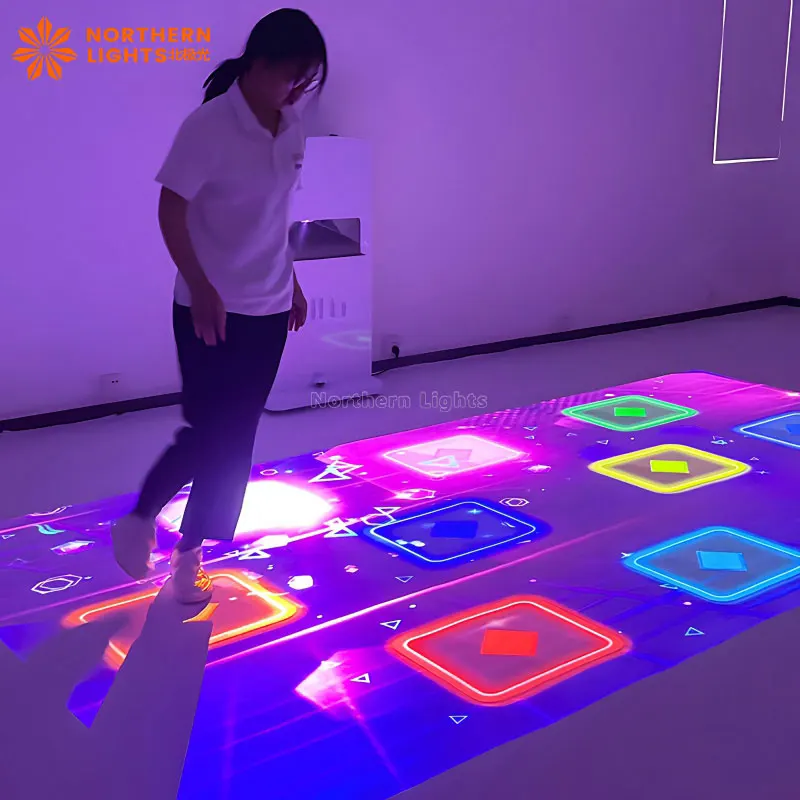 Movable All-in-One Holographic 3D Mapping Projector Floor Projection Interactive Game Machine For Indoor And Outdoor Use
