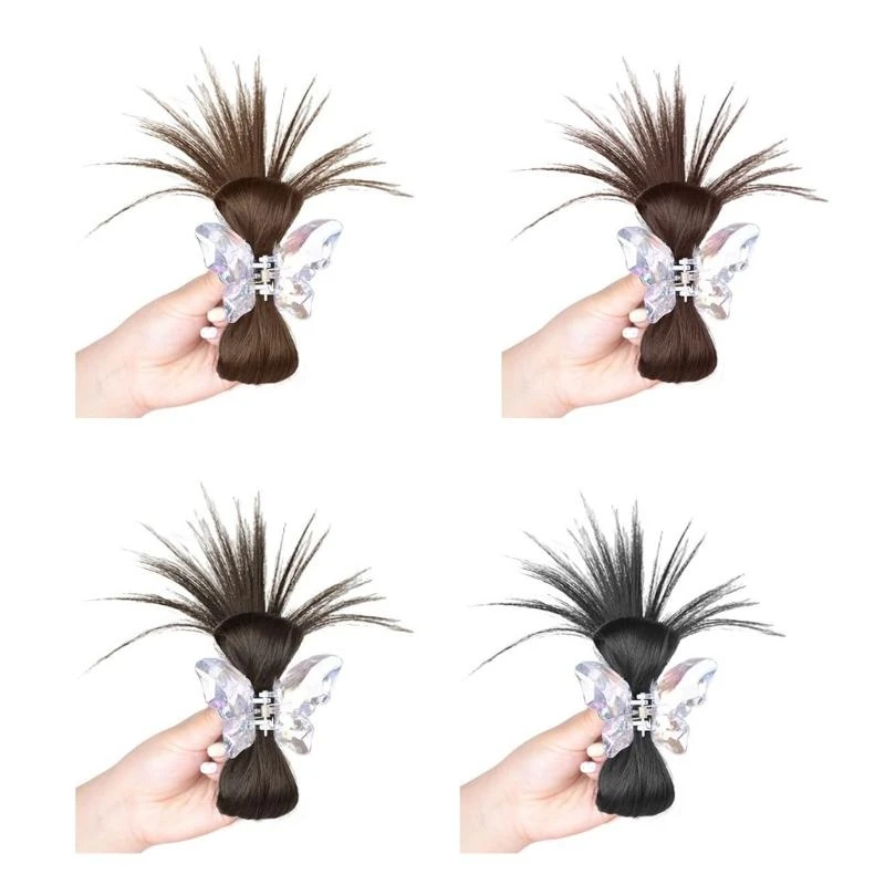 

Korean Hair Clip for Women Barrettes Sparkly Butterfly Ponytail Extensions 15UB