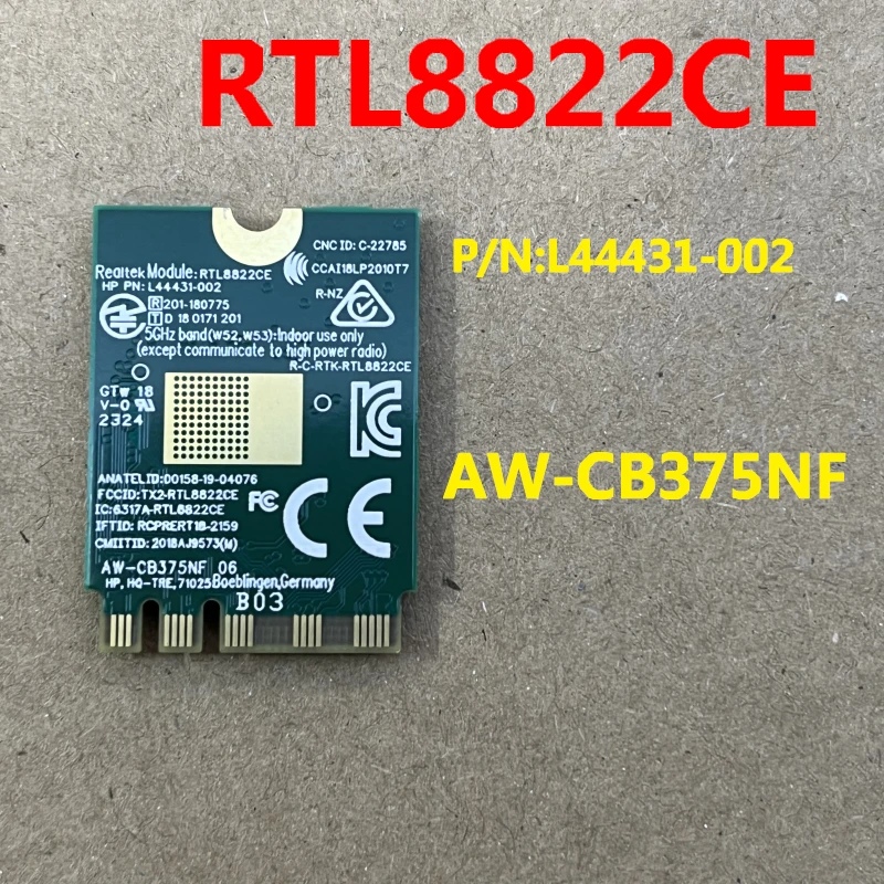 M*t様 RTL8822CE HP RTL8822CE AW-CB375NF new WLAN card for HP TPN-C142 TPN-Q242 Q222