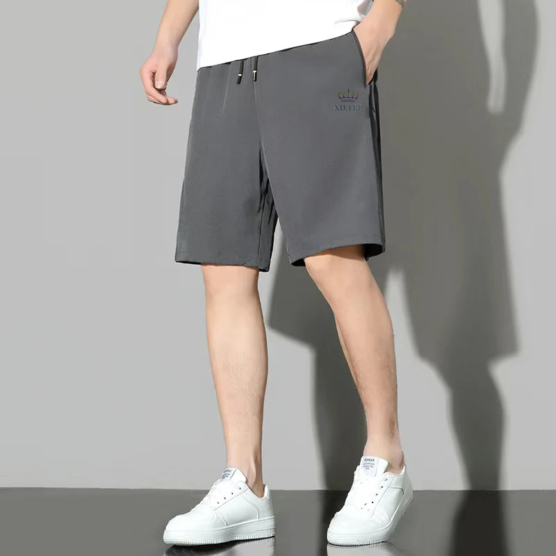 

Ice Silk Qui Dry orts Мужские свободные повседневные ультратонкие дышащие уличные брюки Летние пляжные брюки из полиэфирного волокна для бега...