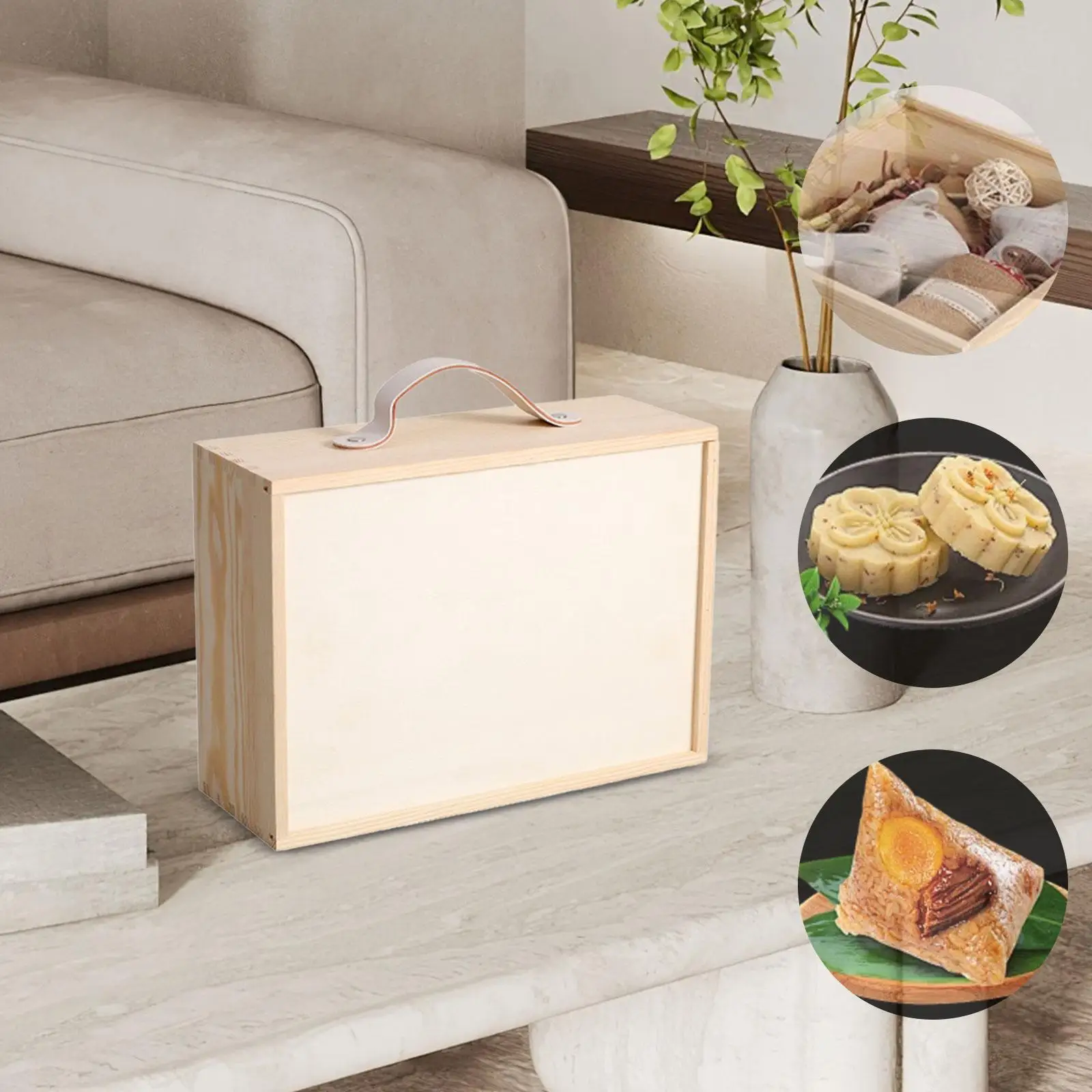Wood Storage Box Universal Sundries Storage Box for Study Closet Stationery
