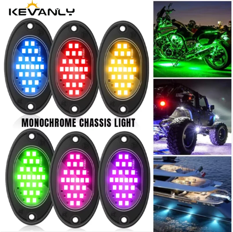 1Pc Car Chassis Light Waterproof Led Neon Light Bottom Lamp for Pickup Off Road Jeep SUV ATV UTV Glow Car Modified Accessorise
