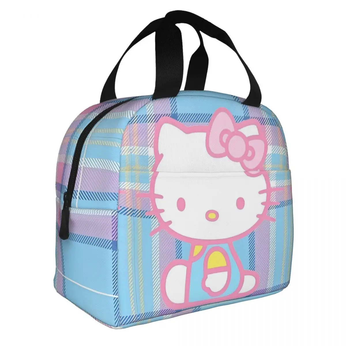 Hello Kitty Kawaii Anime Insulated Lunch Bags Cooler Bag Meal Container Portable Tote Lunch Box Girl Boy Beach Travel