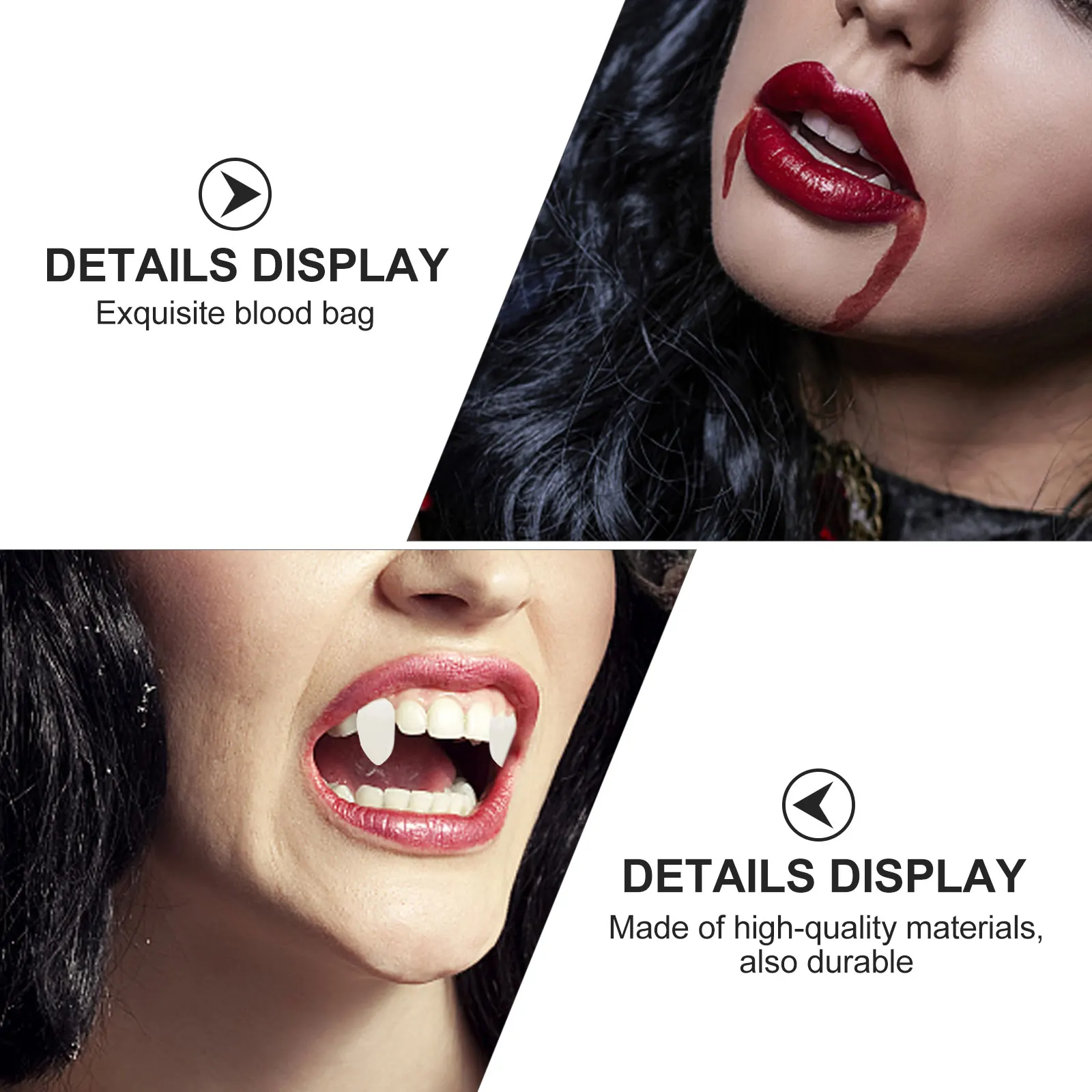 1 set Decorazione per protesi Set di decorazioni per protesi Set di costumi horror realistici per la novità di decorazioni per feste di Halloween