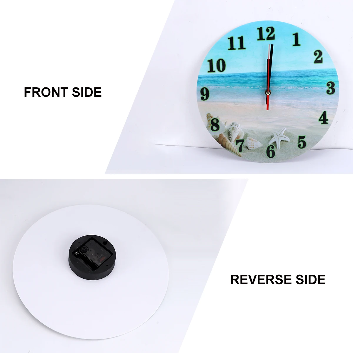 

1Pcs Round Shape Wall Clock Silent Mute Hanging Acrylic Clock for Bedroom Living Room Office Decoration