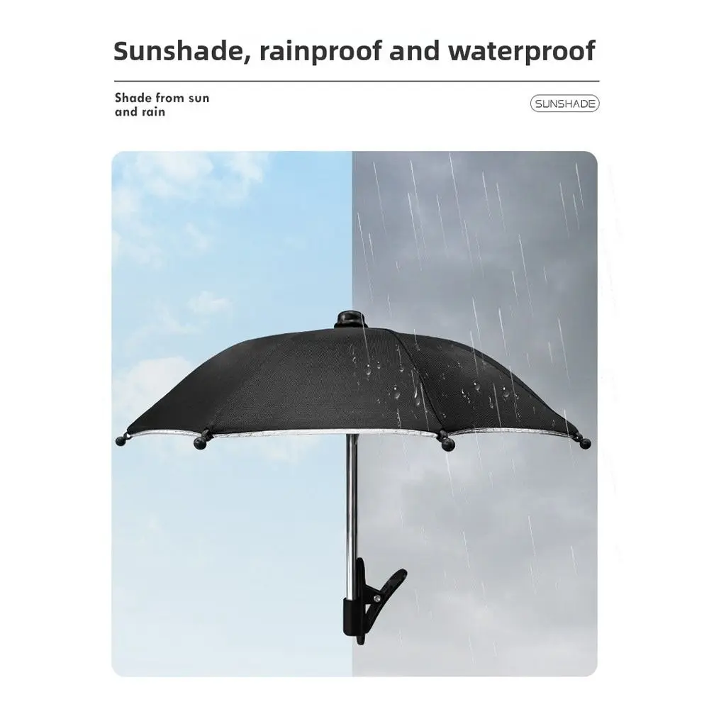

With Clip Phone Umbrella Holder Anti-Glare Sun Protection Sunshade Phone Umbrella Universal Rain Resistant Phone Fixed Clip