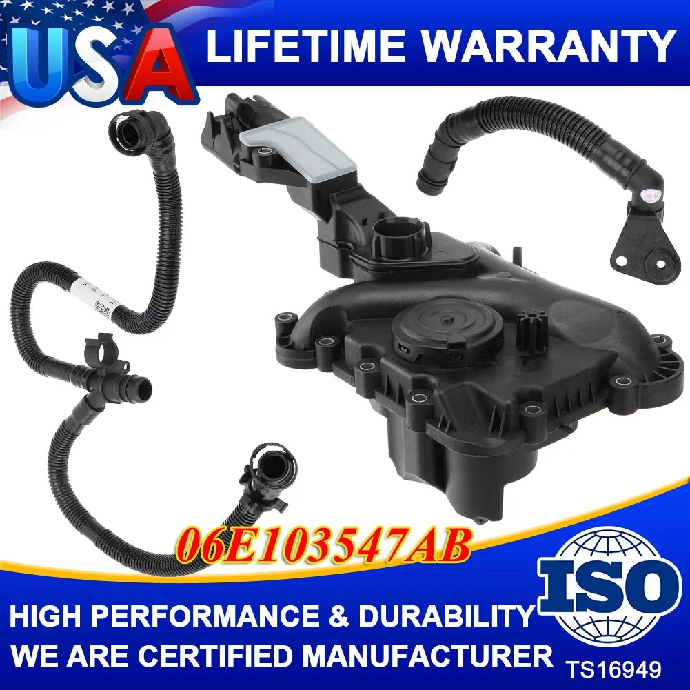 

New Oil Separator PCV Valve Vent Trim Kit For AUDI A6 A7 A8 Q5 Q7 S4 06E103547AH